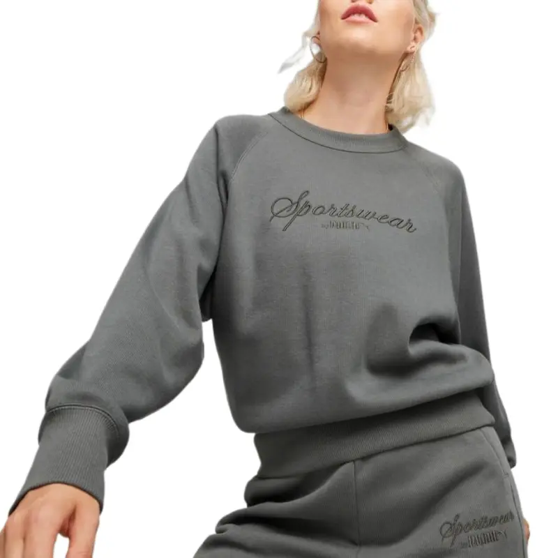 PUMA CLASSICS+ Sweatshirt Women's Dark Gray-2
