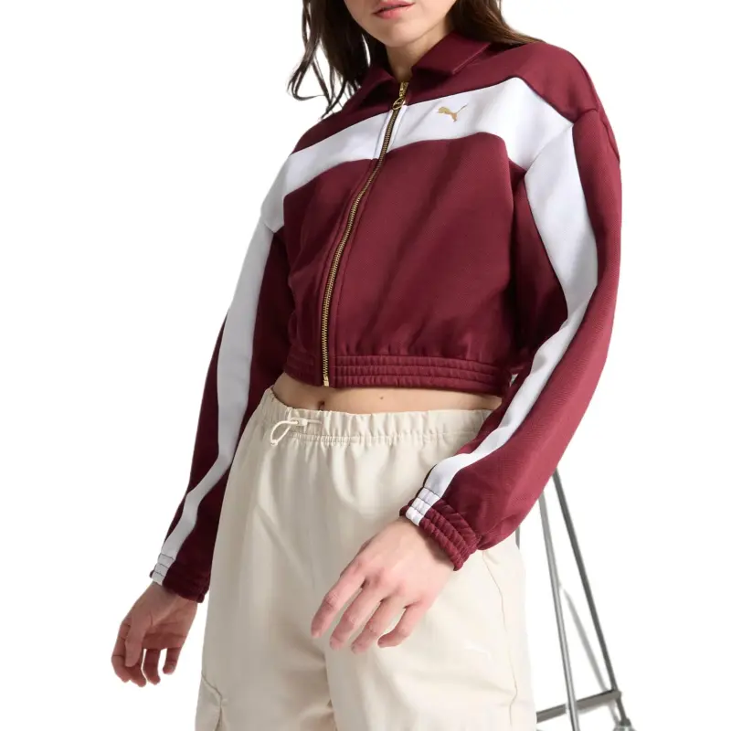 PUMA Chamarra Corta Holgada Para Mujer-2