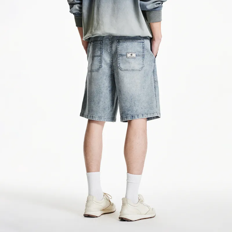 JACK&JONES Denim Shorts Men E40 Light Denim Blue-3