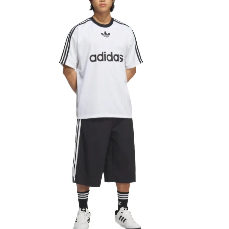 Adidas Originals Classic Three Stripes Collection Trefoil Collection SS25 Casual Shorts Men's Black/White-2