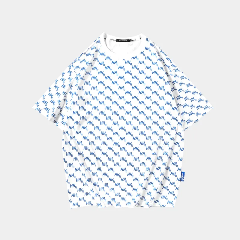 HLA JEANS T Shirt Men's Ecru Pattern 42-4