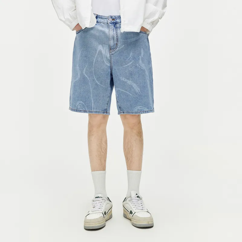 GXG Denim Shorts Men's Light Blue-2
