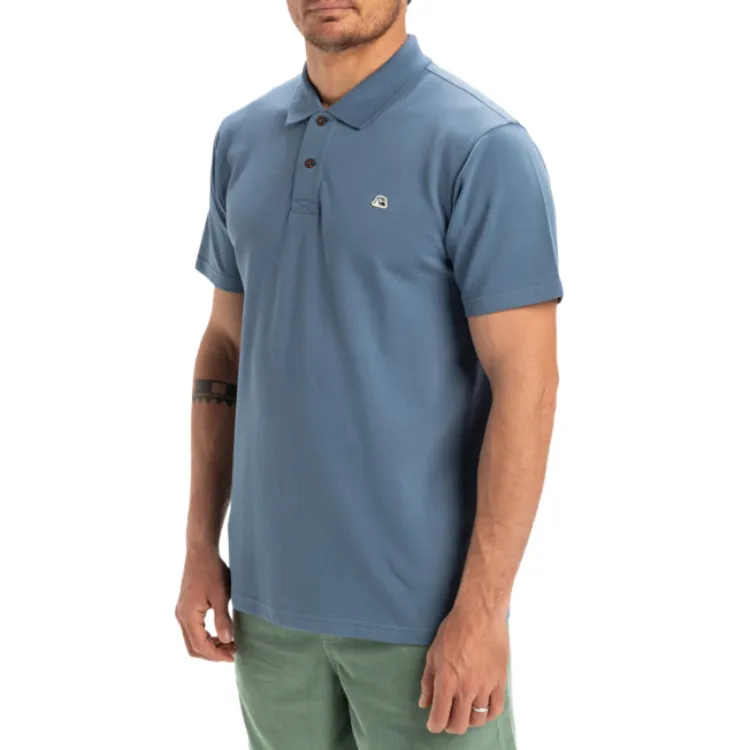 Quiksilver Polo Shirt Men's Blue-4