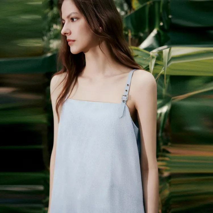 ELLE Sleeveless Dresses Women's Blue-4