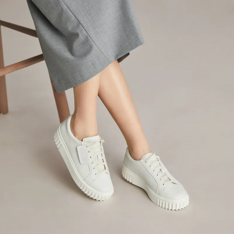 clarks Mayhill Walk Leather Sneakers-5
