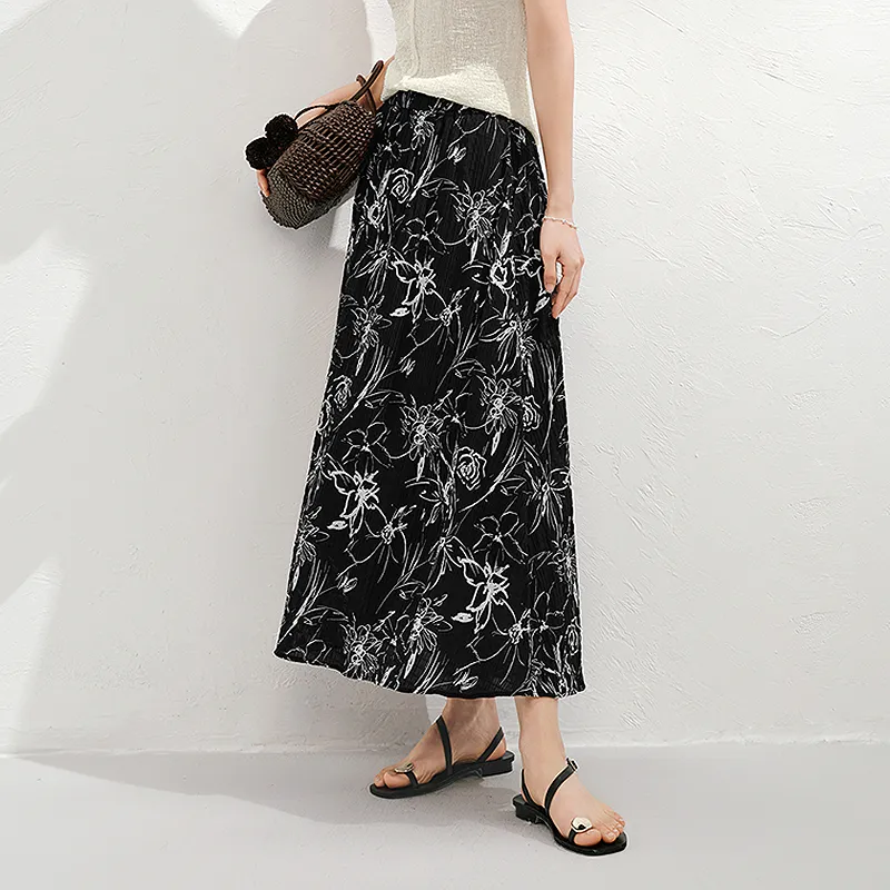 JZ. ANNAKRO Casual Long Skirt Women's-4