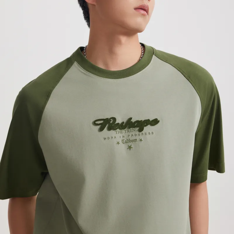 Cabbeen T Shirts Men Grass Green 58-2