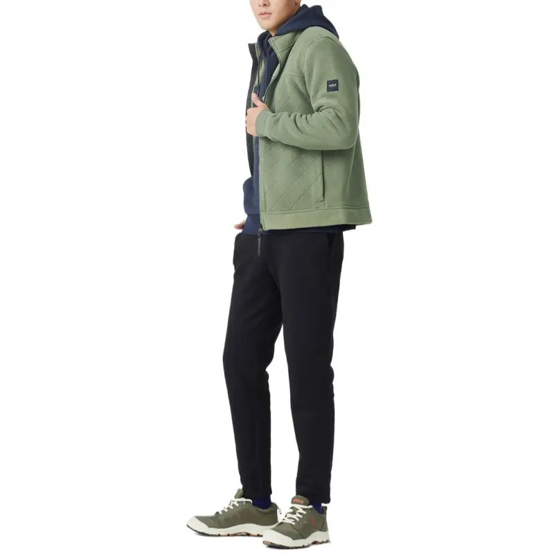AIGLE CADIOPE Velvet-feel Coat Men's-4