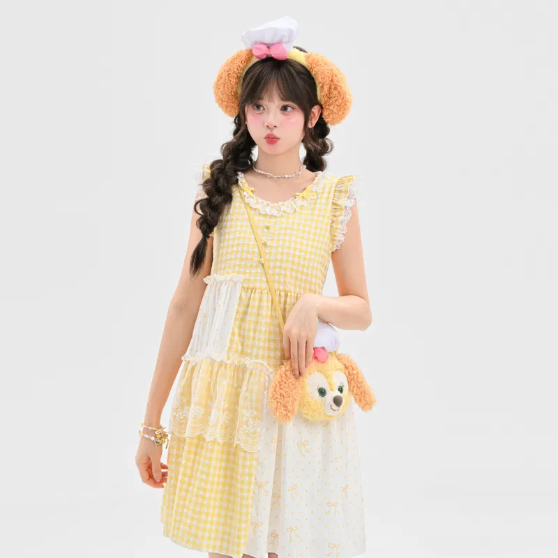 SNBL Sleeveless Dress Women's Yellow-4