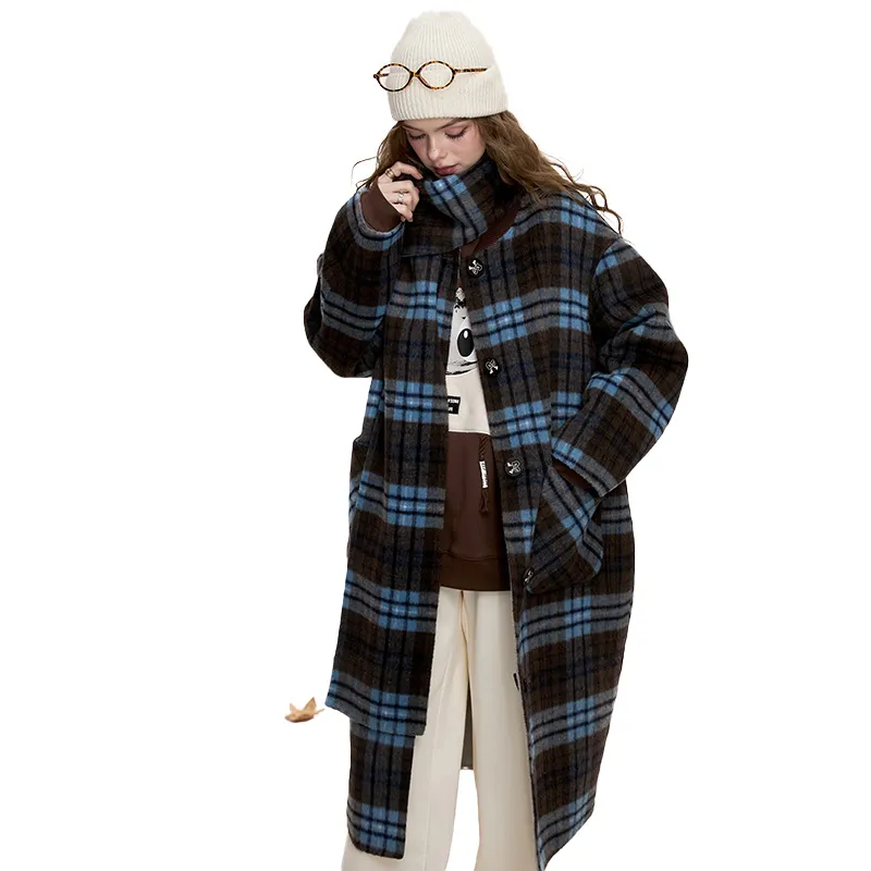 ELF SACK Coats Women's Vintage Blue Gray-0