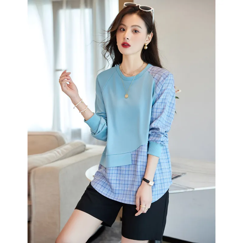 Like The Age Of Water Sweatshirt Loose Fit Women's Blue-2