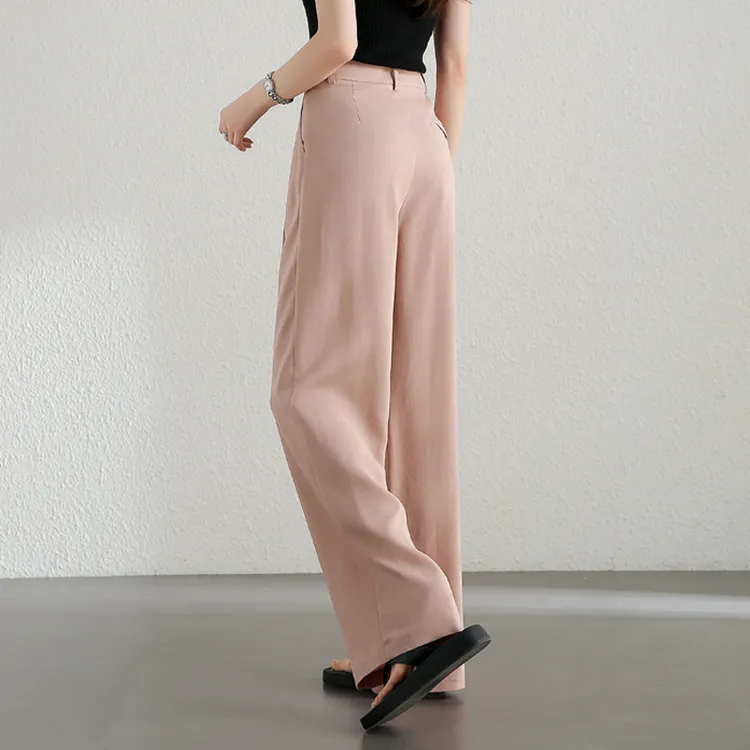 SENTUBILA Casual Pants Women's Soft Pink-4