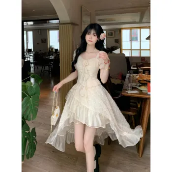 XIANSINIAO Short Sleeved Dress Women's