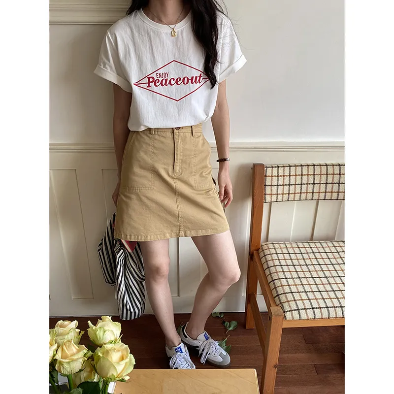ONE SHALLOW Casual Short Skirts Women's-2