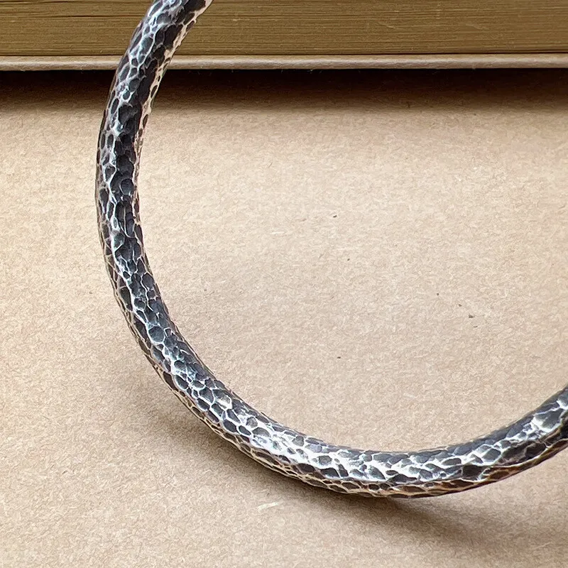LIUXIN 999 Fine Silver Bangles Unisex-3