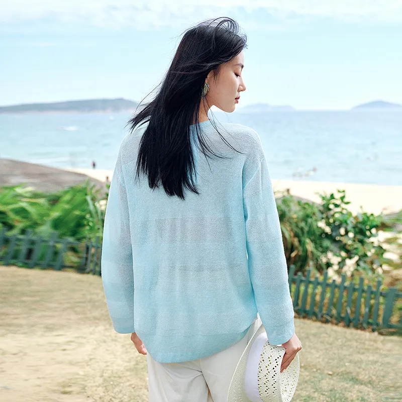 JZ. ANNAKRO Knitwear Women's Light Blue-3