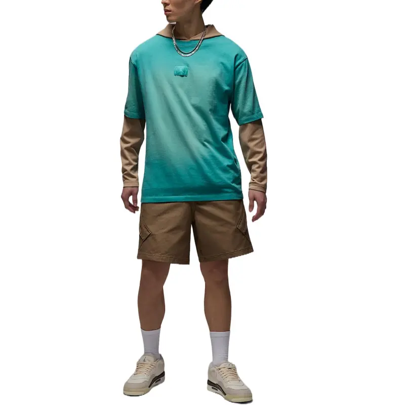 Jordan Flight Essentials 85 SS25 T Shirt Men's Blue Green-2