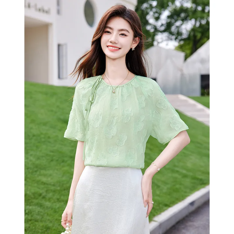 Like The Age Of Water Shirt Women's Green-2