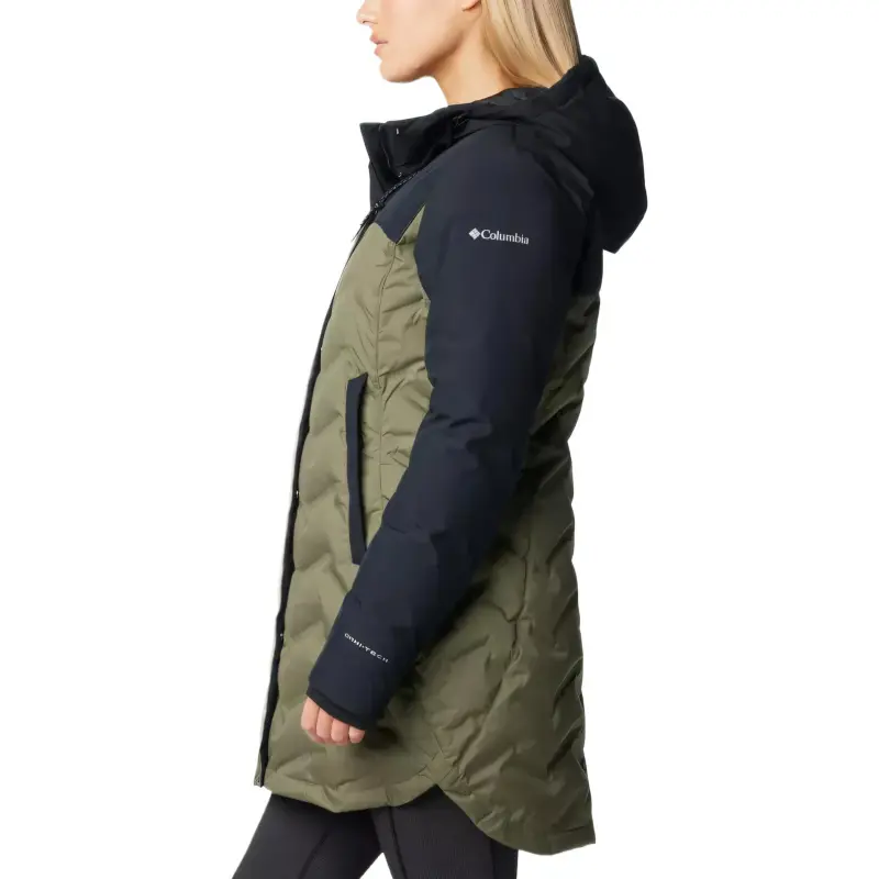 Columbia Mountain Croo Down Jacket Women's Stone Green-3