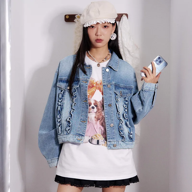 ELF SACK Denim Jackets Women's-15