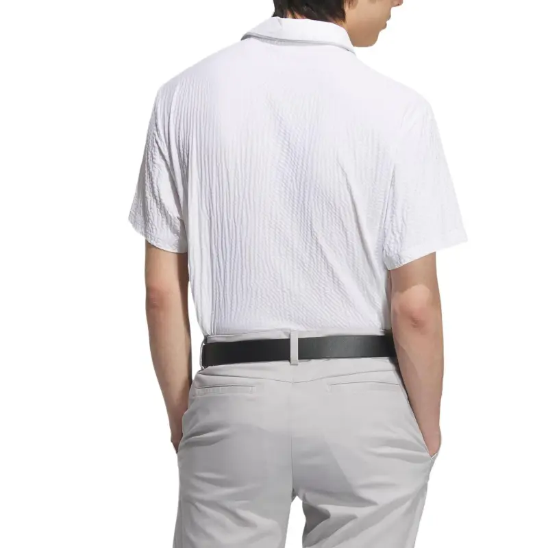 Adidas SEERSUCKER Polo Shirt Men's White-2
