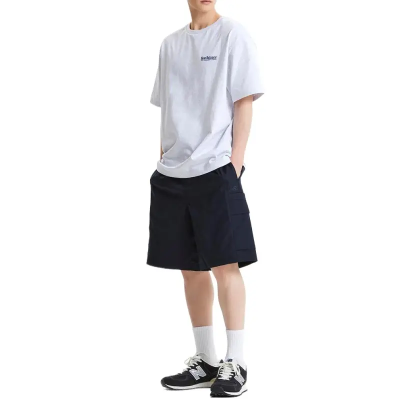 New Balance UNI HERITAGE SS25 Casual Shorts Men's Marine Blue-2