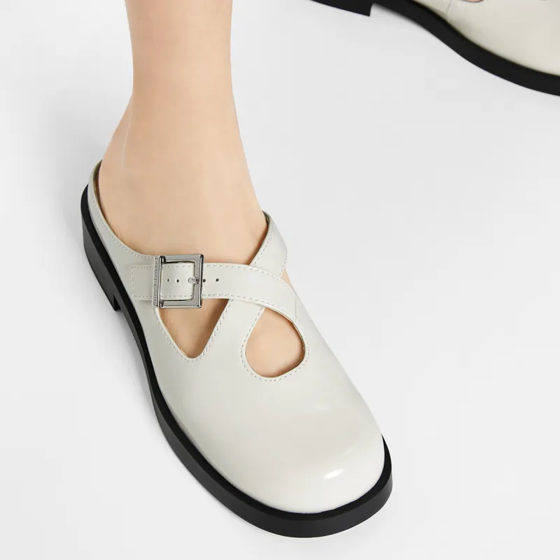 CHARLES&KEITH Composite Sole Closed Toe Slippers 3cm Women's-8