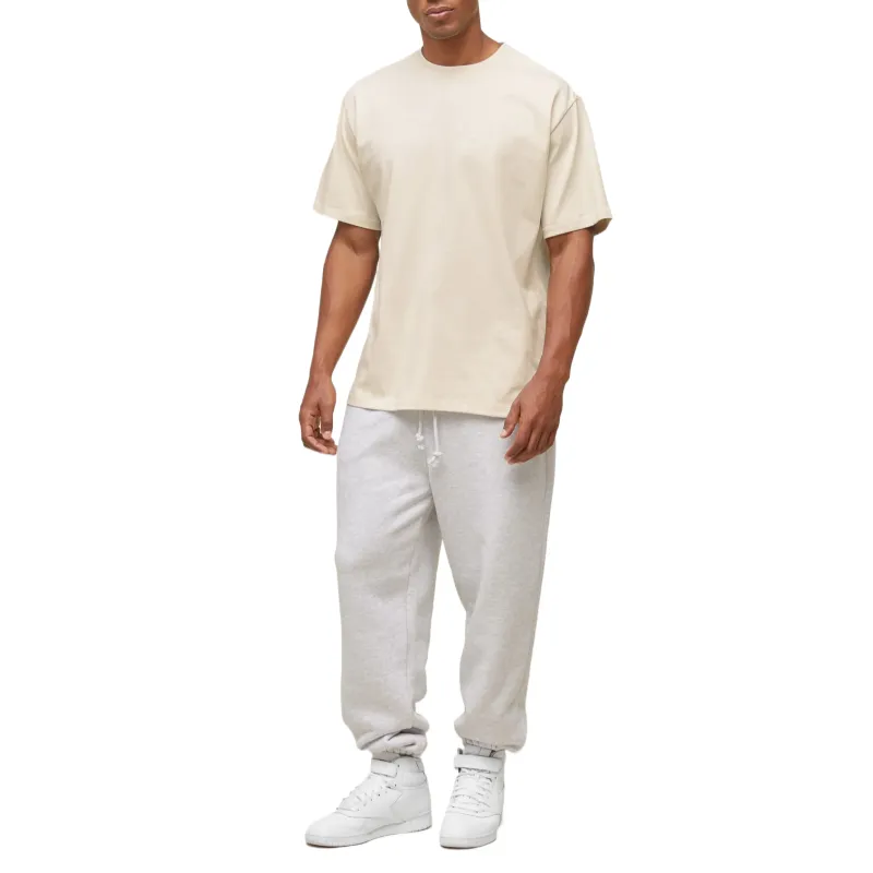 GYMSHARK Everywear Relaxed T Shirt T Shirt Men's Oat White-3
