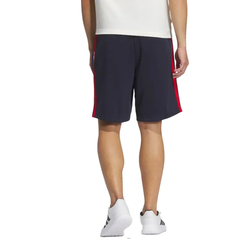 Adidas 3 StripesAEROREADY Casual Shorts Men's Ink/Royal Blue/White/Scarlet-2