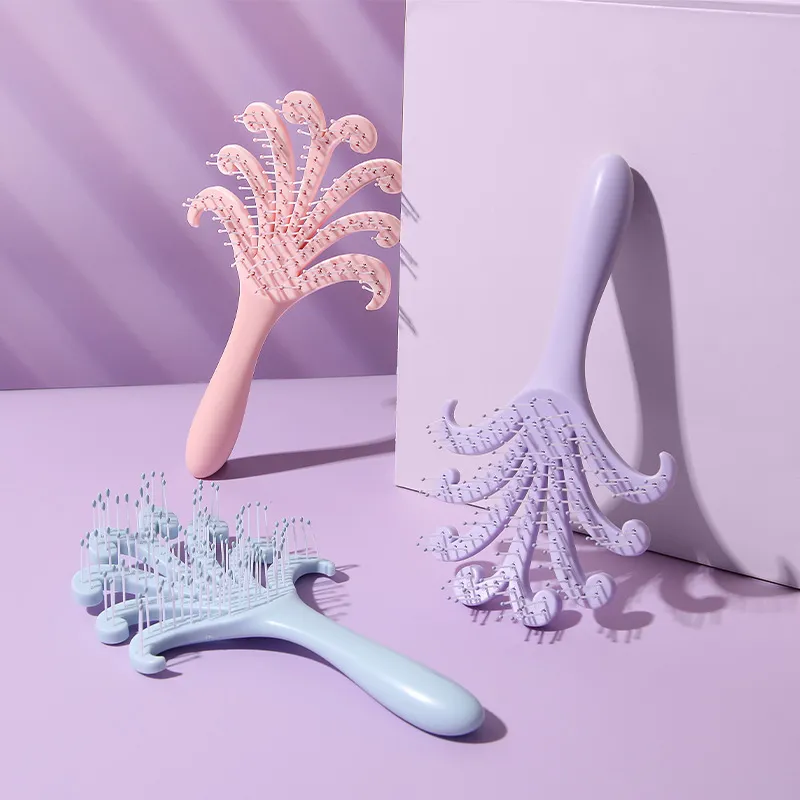Future Maple Octopus Hair Friendly Dry And Wet Dual Use Hair Brush Styling Fluffy Massage-2