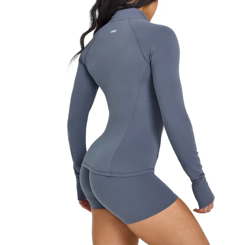 ONER ACTIVE Yoga Jackets Women's Granite Blue-2