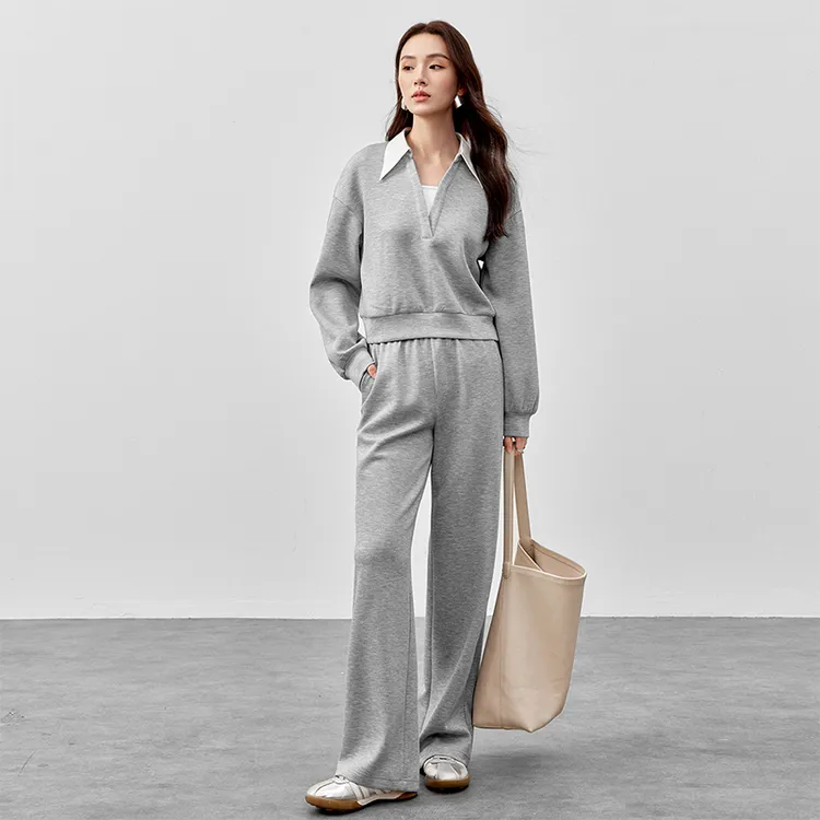 SENTUBILA Casual Suit Women's Gray-5