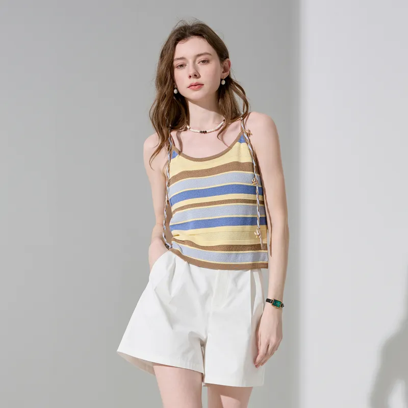 3COLOUR Knitwear Women's Glacier Blue Stripes-6