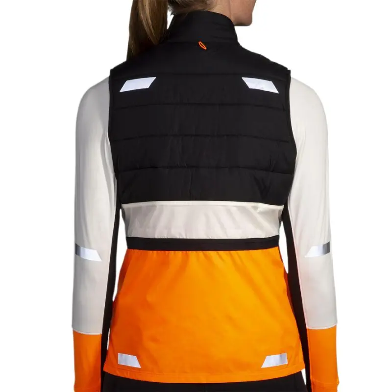 Brooks GO₂ Warmᵀᴹ THERMOLITE® Sport Vests Women's White/Yellow-2