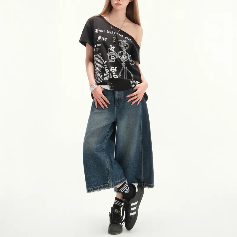 ZNZX Jeans Women's Dark Navy Blue[Ankle Length]-3