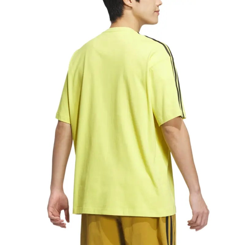 Adidas ESSENTIALS Plus T Shirt Men's Pure Sulfur Yellow-2