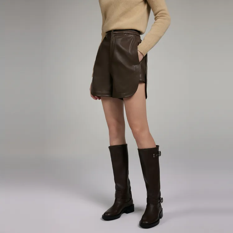 ELLE Casual Shorts Women's Coffee-2