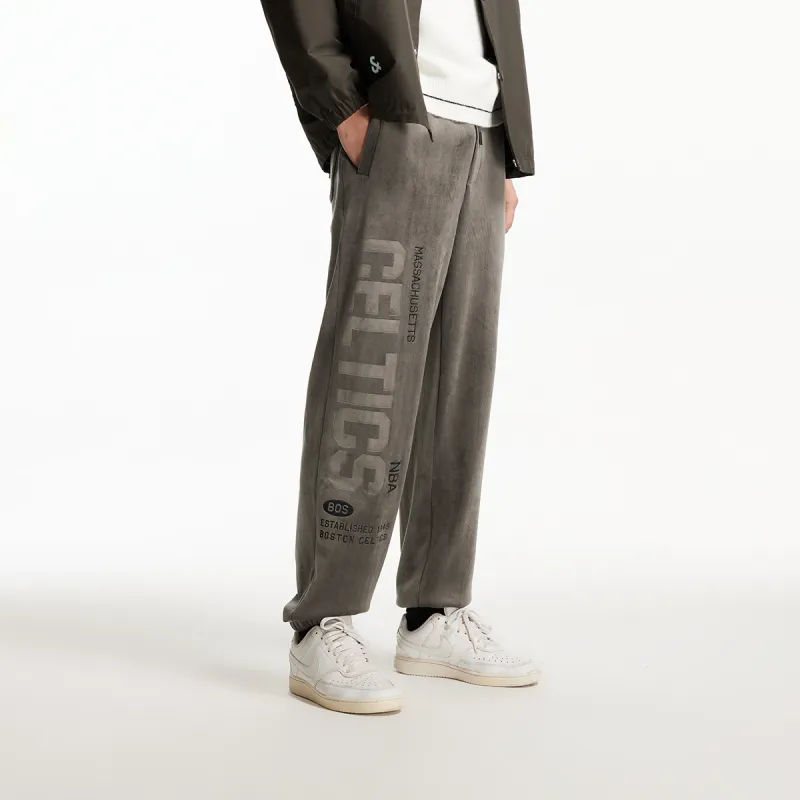 JACK JONES· x NBA Knitted Sweatpants Men's Black Olive-2
