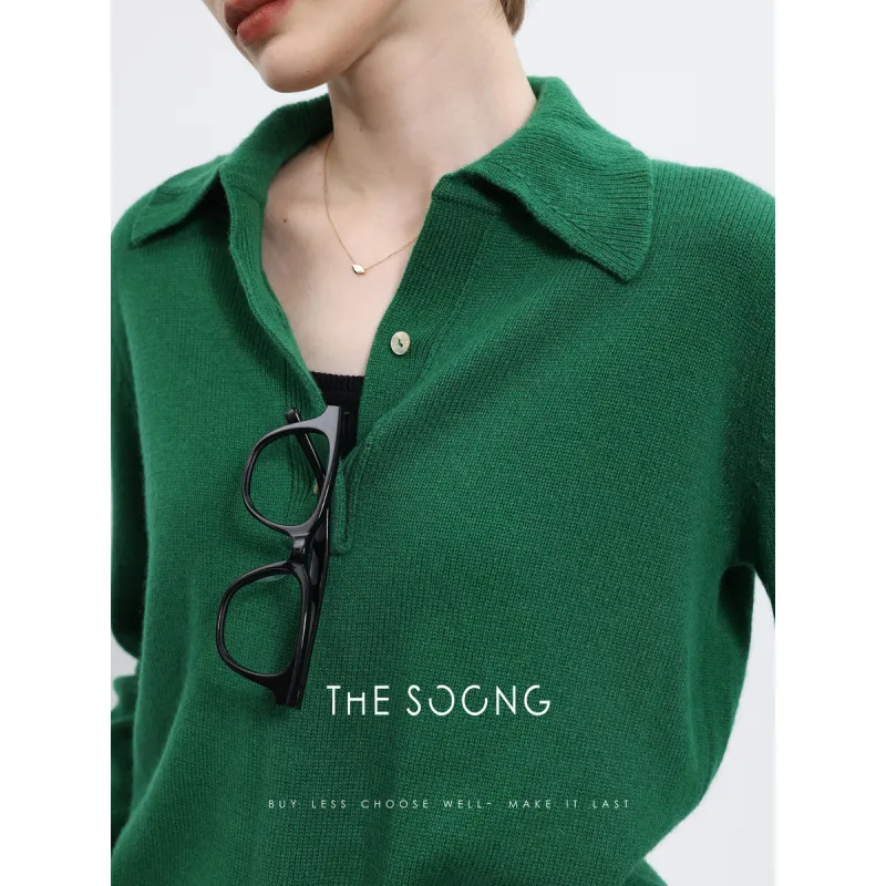 THE SOONG Sweater Women's Green-5