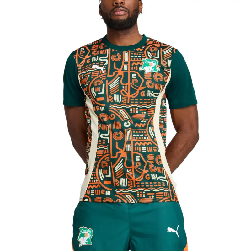 PUMA Ivory Coast 2025 Men's Pre Match Soccer Jersey-2