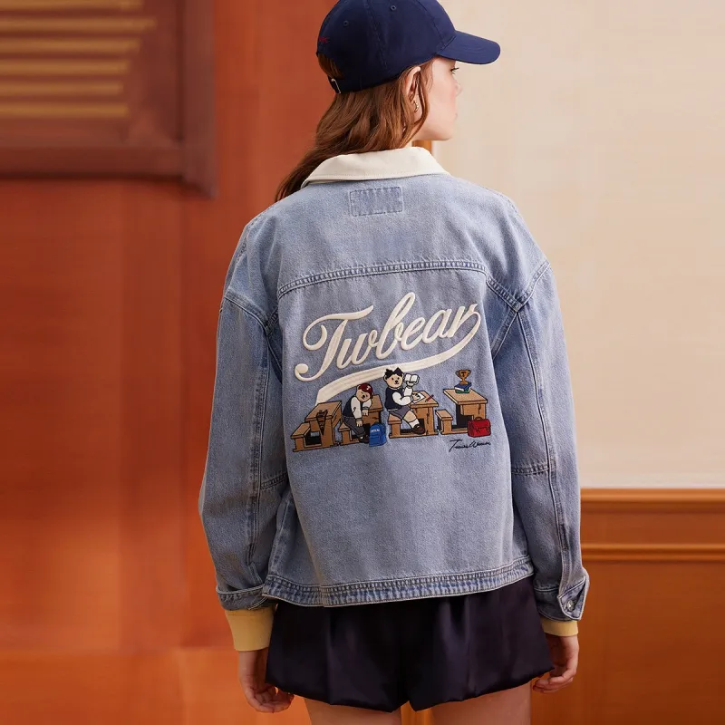 Teenie Weenie Denim Jacket Women's Light Blue-6