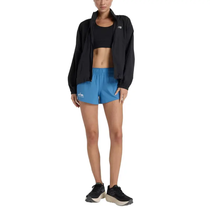 New Balance Run For LifeNyrr Run For Life Sports Shorts Women's Blue-4