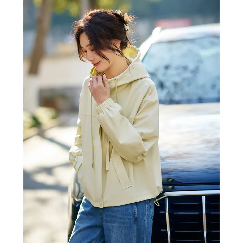 TERRE BLEUE Spring Fall Jacket Loose Fit Women's-2
