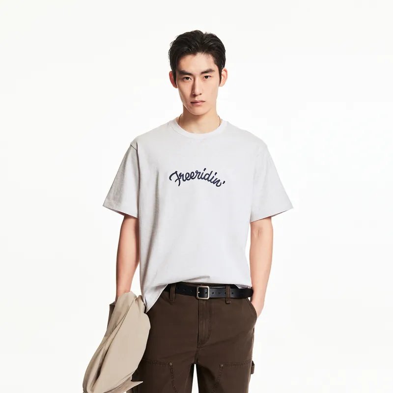 JACK JONES· T Shirt Men's Lime Gray Heather Gray-2