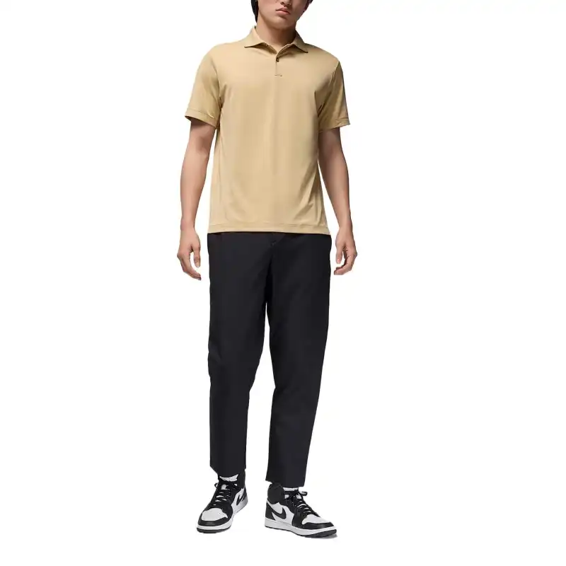 Jordan Sport Polo Shirt Men's Beige Yellow-2
