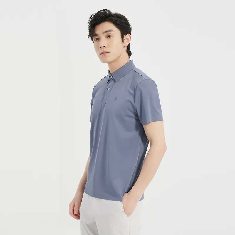 LESS IS MORE Polo Shirt Men's Light Blue-2
