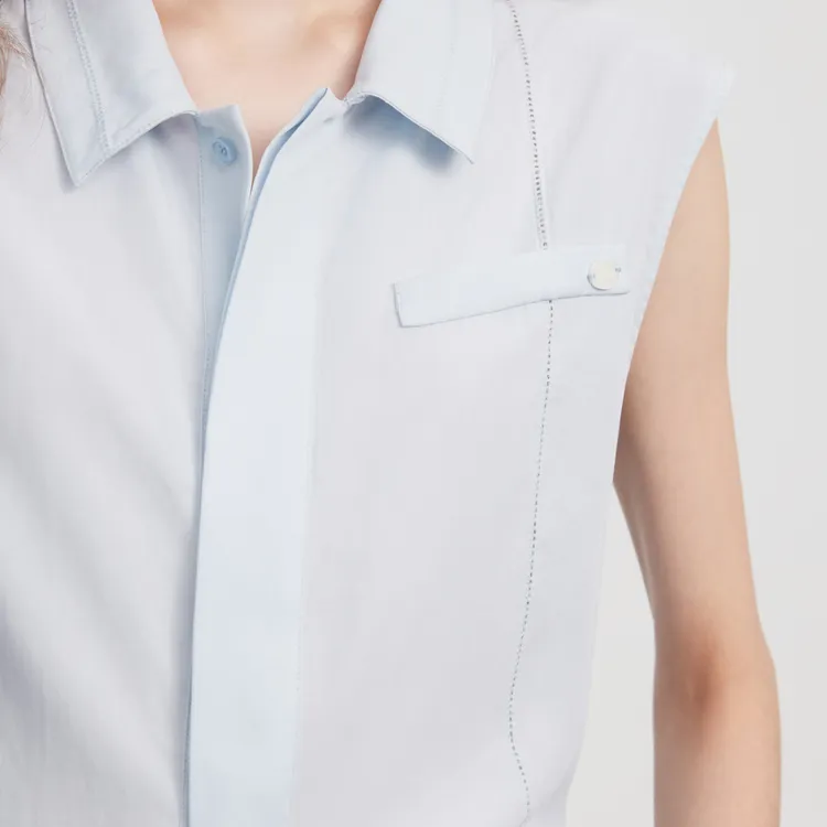 ELLE Shirts Women's Light Blue-5