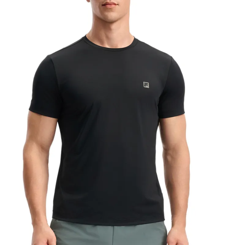 FILA Fitness T Shirts Men Pitch Black-2