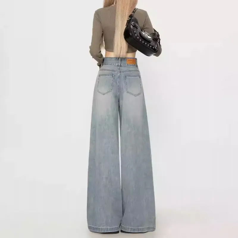 XIANSINIAO Jeans Women's Light Blue-1
