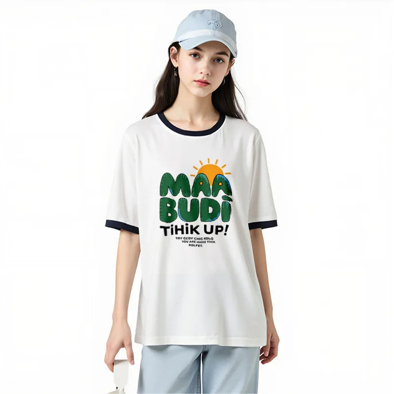 FAIRWHALE Drop Shoulder Sleeve T Shirt Women's-2